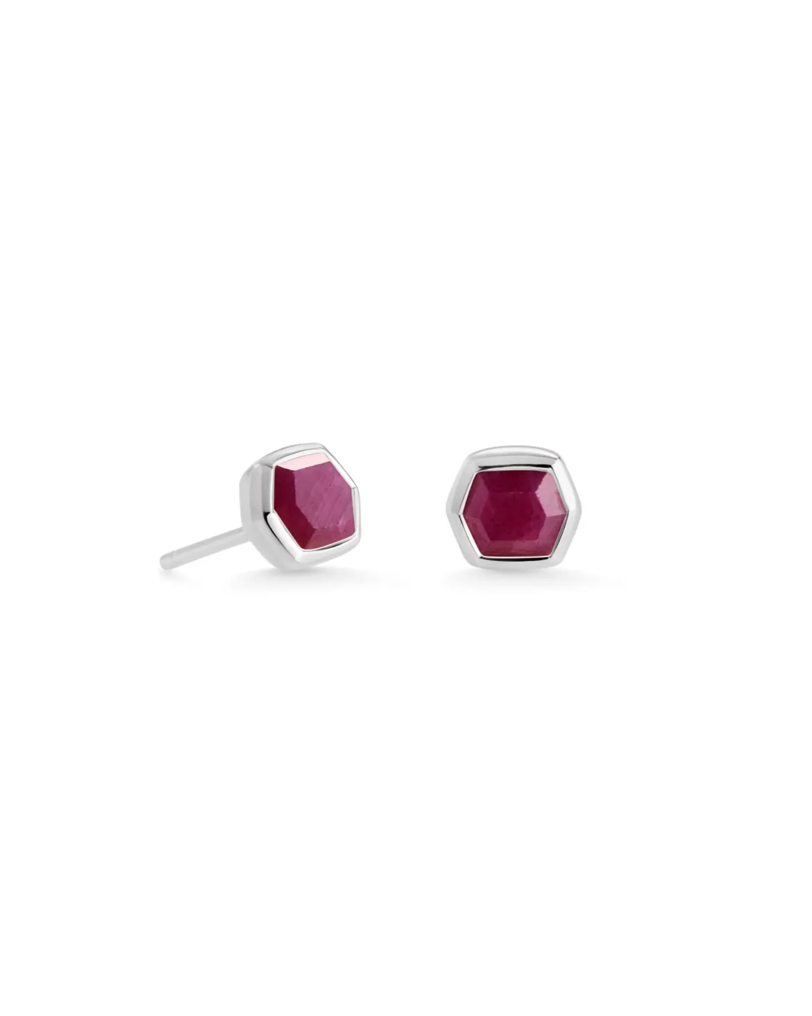 Davie Sterling Silver July Stud Earrings