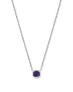 Davie Sterling Silver September Pendant Necklace