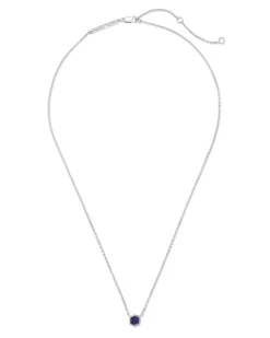Davie Sterling Silver September Pendant Necklace