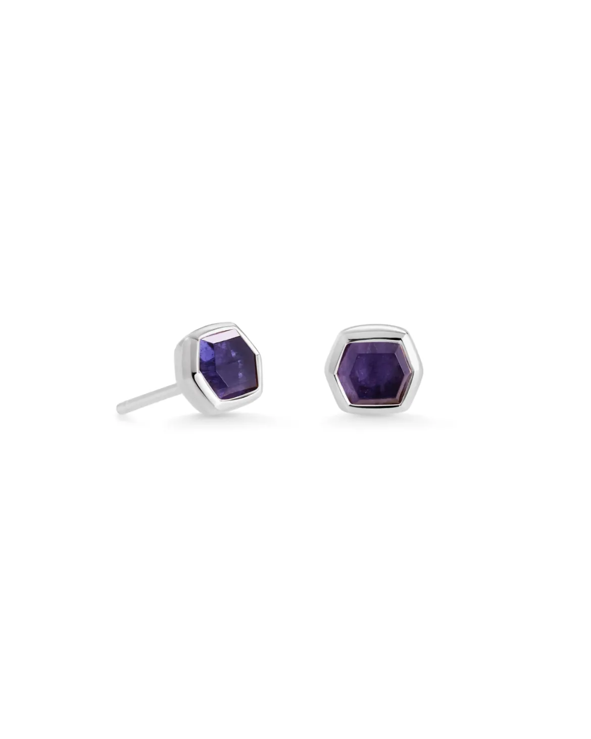 Davie Sterling Silver September Stud Earrings