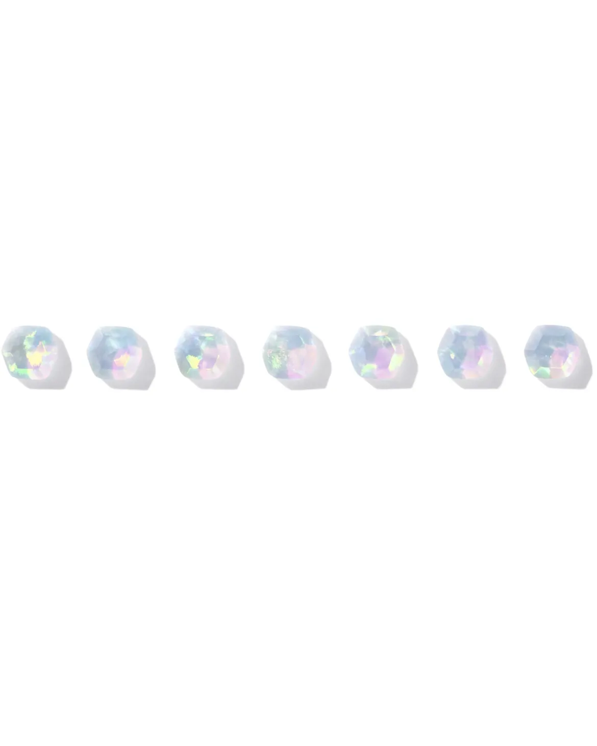 Davie Sterling Silver Stud Earrings in White Lab Grown Opal