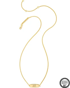 Delta Zeta Pendant Necklace in 18k Gold Vermeil