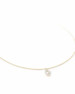 Diamond Letter G Pendant Necklace in 14k Yellow Gold