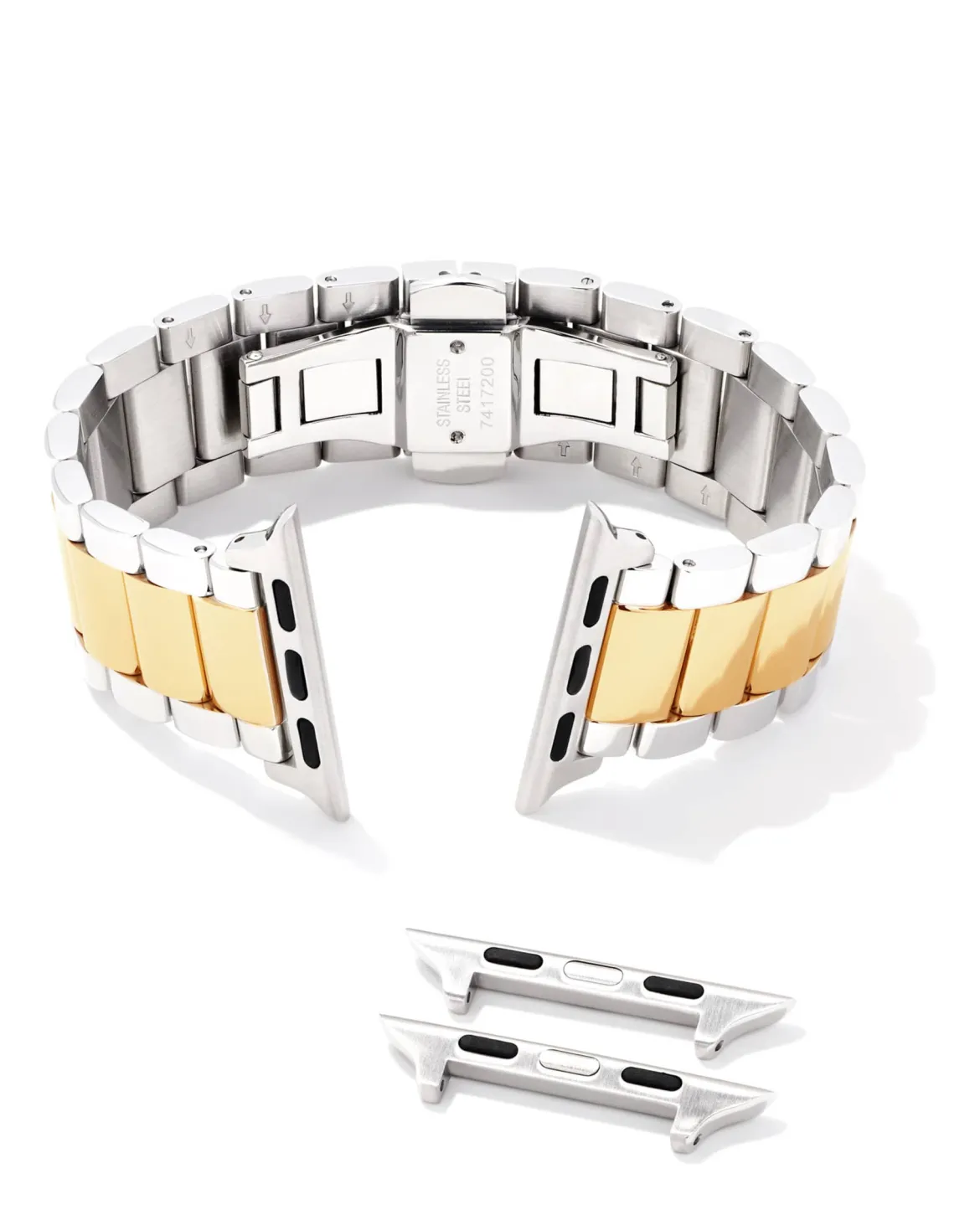 Dira 3 Link Watch Band in Two Tone Stainless Steel