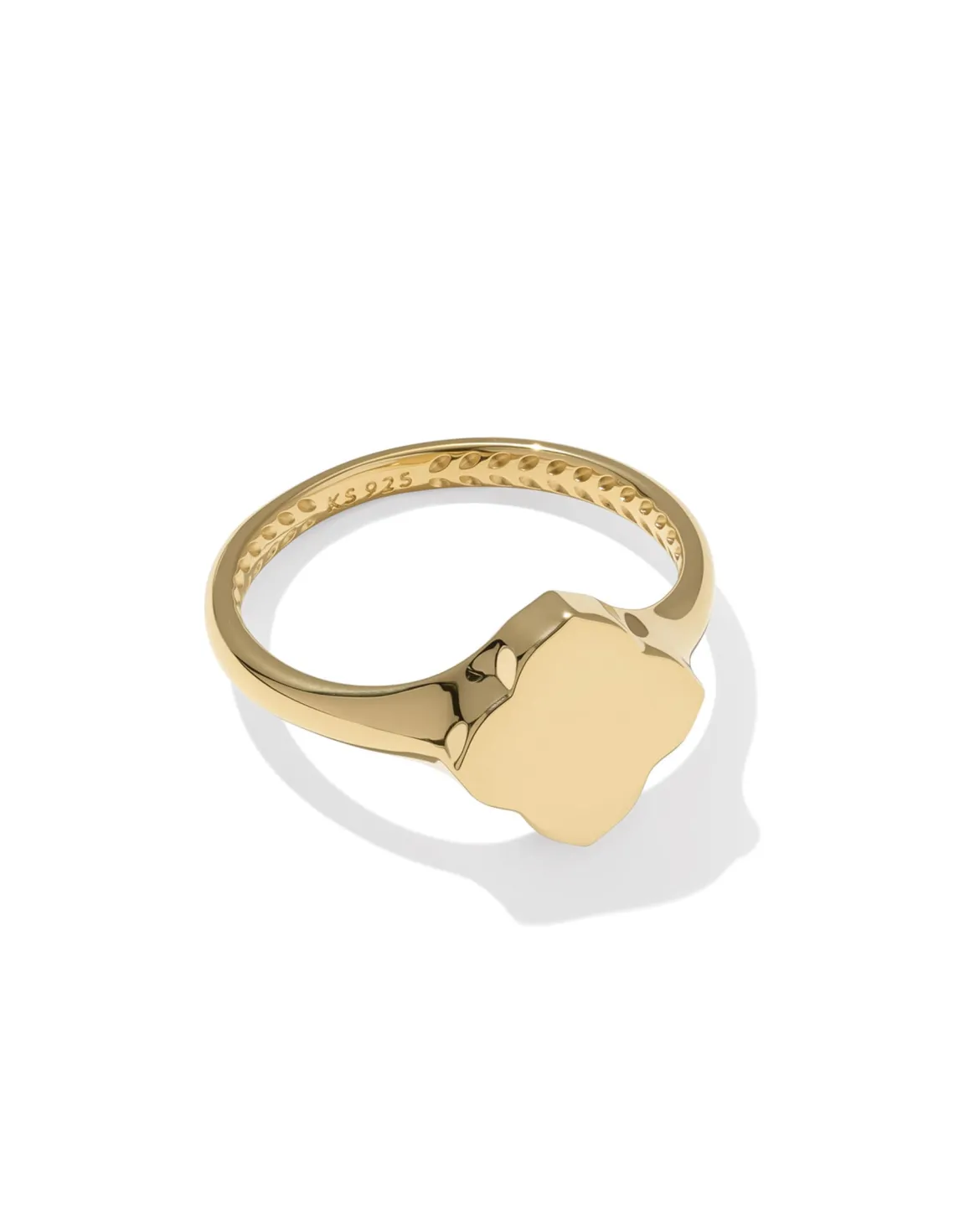 Dira 18k Gold Vermeil Metal Band Ring