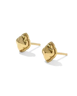 Dira 18k Gold Vermeil Small Metal Stud Earrings