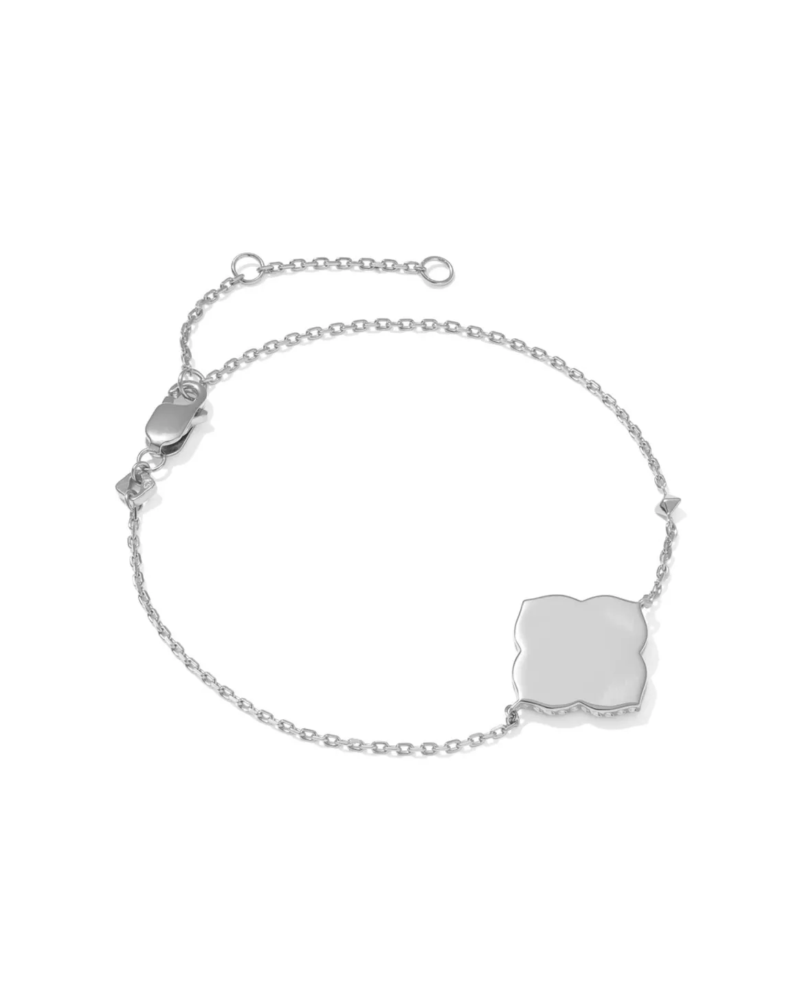 Dira Sterling Silver Metal Delicate Chain Bracelet