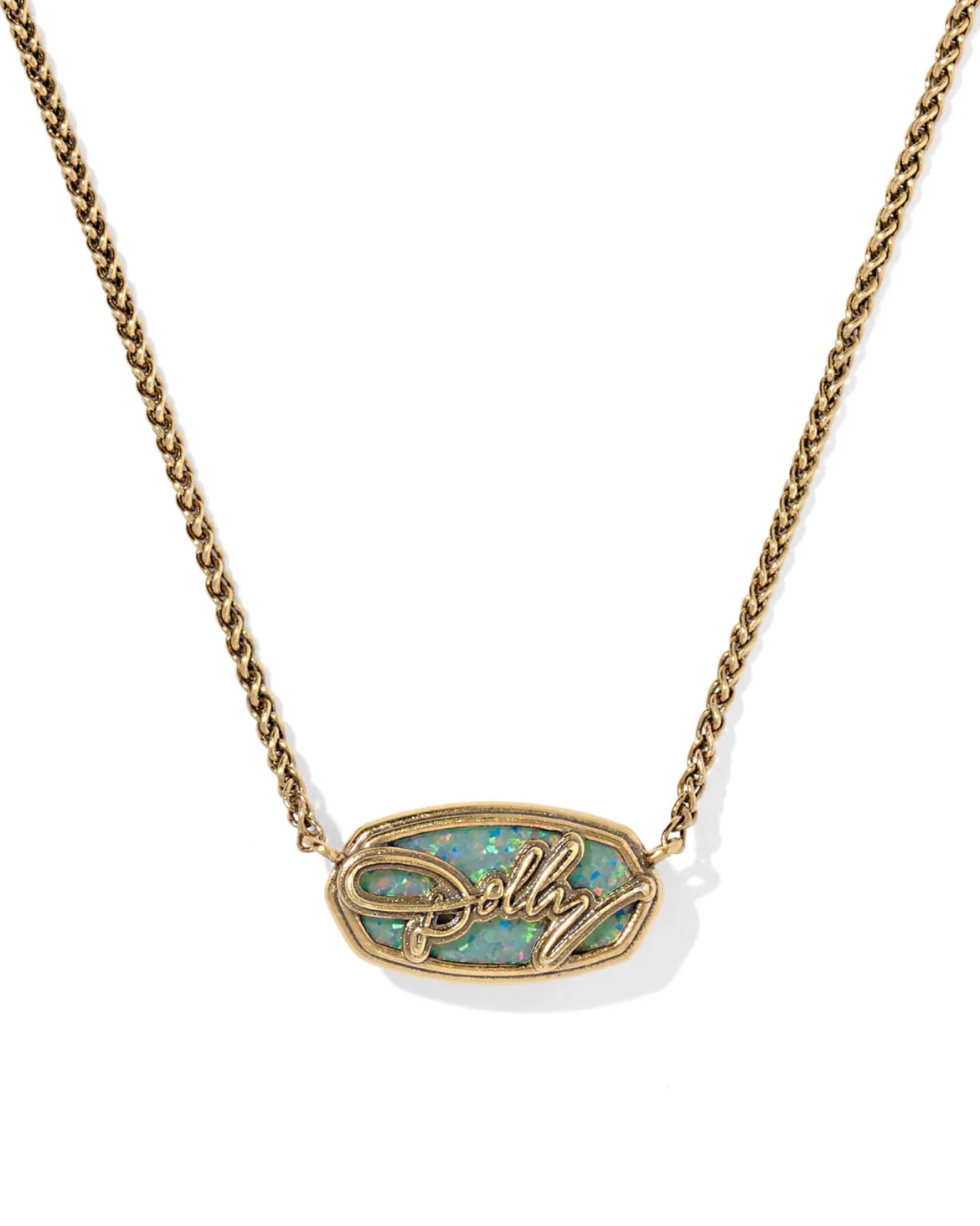 Dolly Parton x Kendra Scott Elisa Vintage Gold Short Pendant Necklace