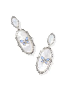 Dolly Parton x Kendra Scott Elle Butterfly Vintage Silver Statement Earrings