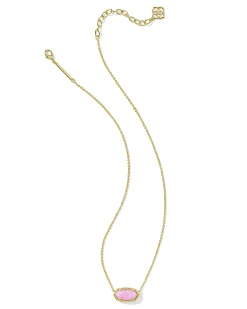 Elisa Gold Short Pendant Necklace