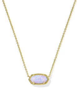 Elisa Gold Short Pendant Necklace