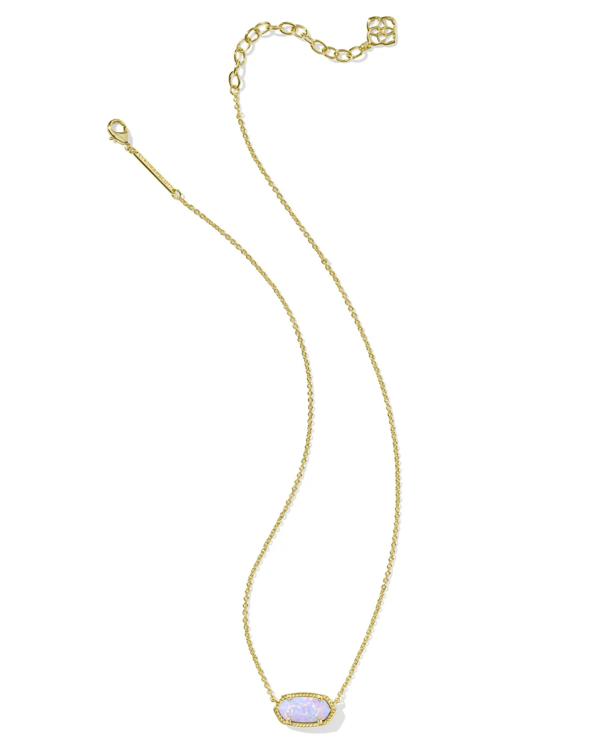 Elisa Gold Short Pendant Necklace