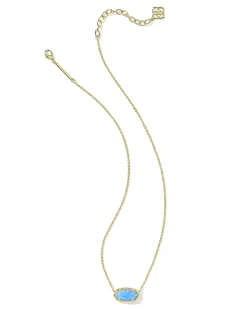 Elisa Gold Short Pendant Necklace