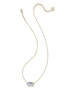 Elisa Gold Short Pendant Necklace