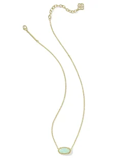 Elisa Gold Short Pendant Necklace