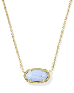 Elisa Gold Short Pendant Necklace