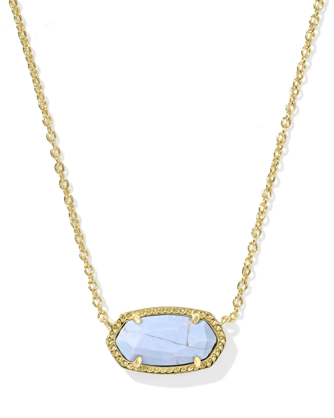 Elisa Gold Short Pendant Necklace