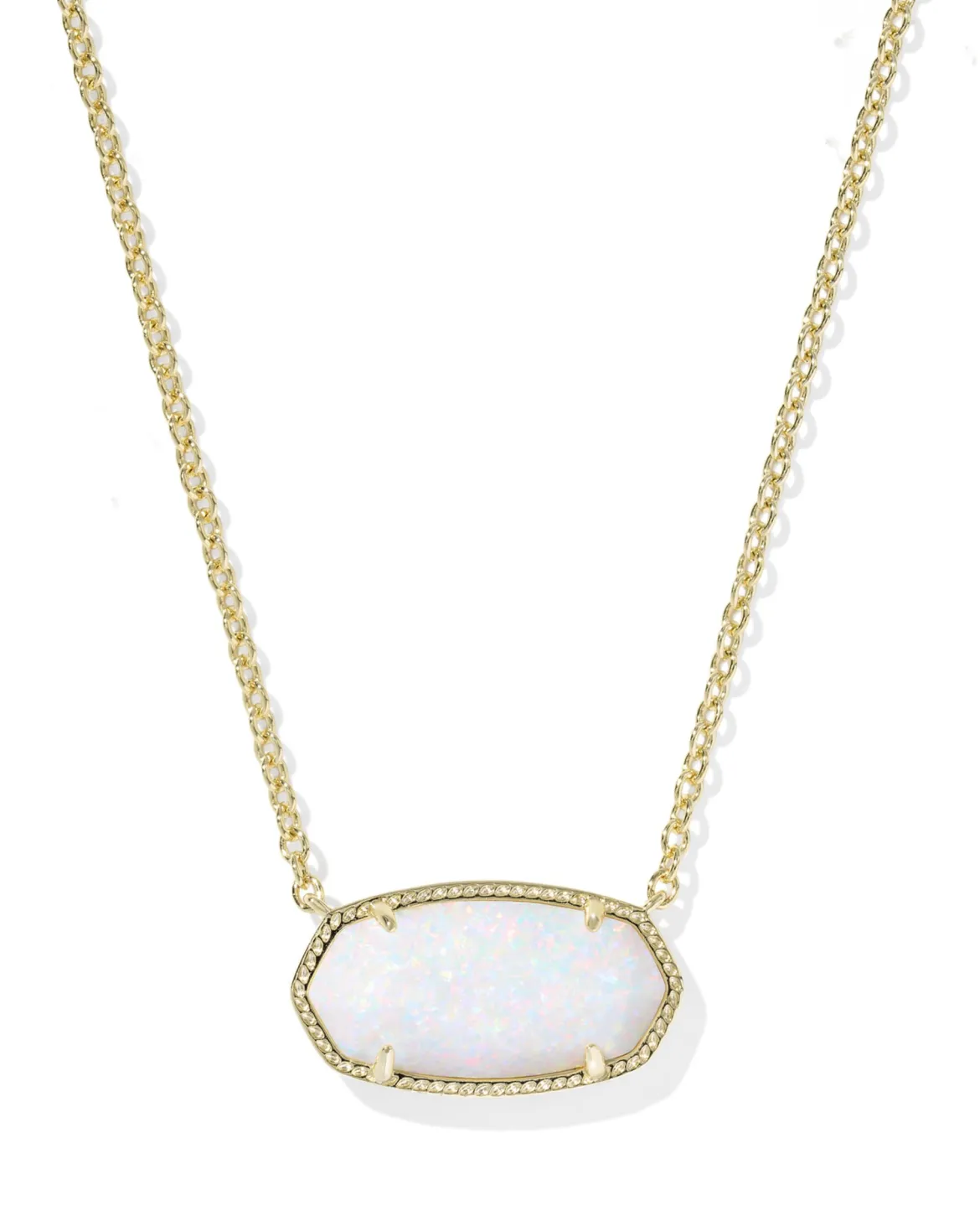 Elisa Gold Statement Short Pendant Necklace