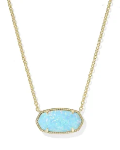 Elisa Gold Statement Short Pendant Necklace