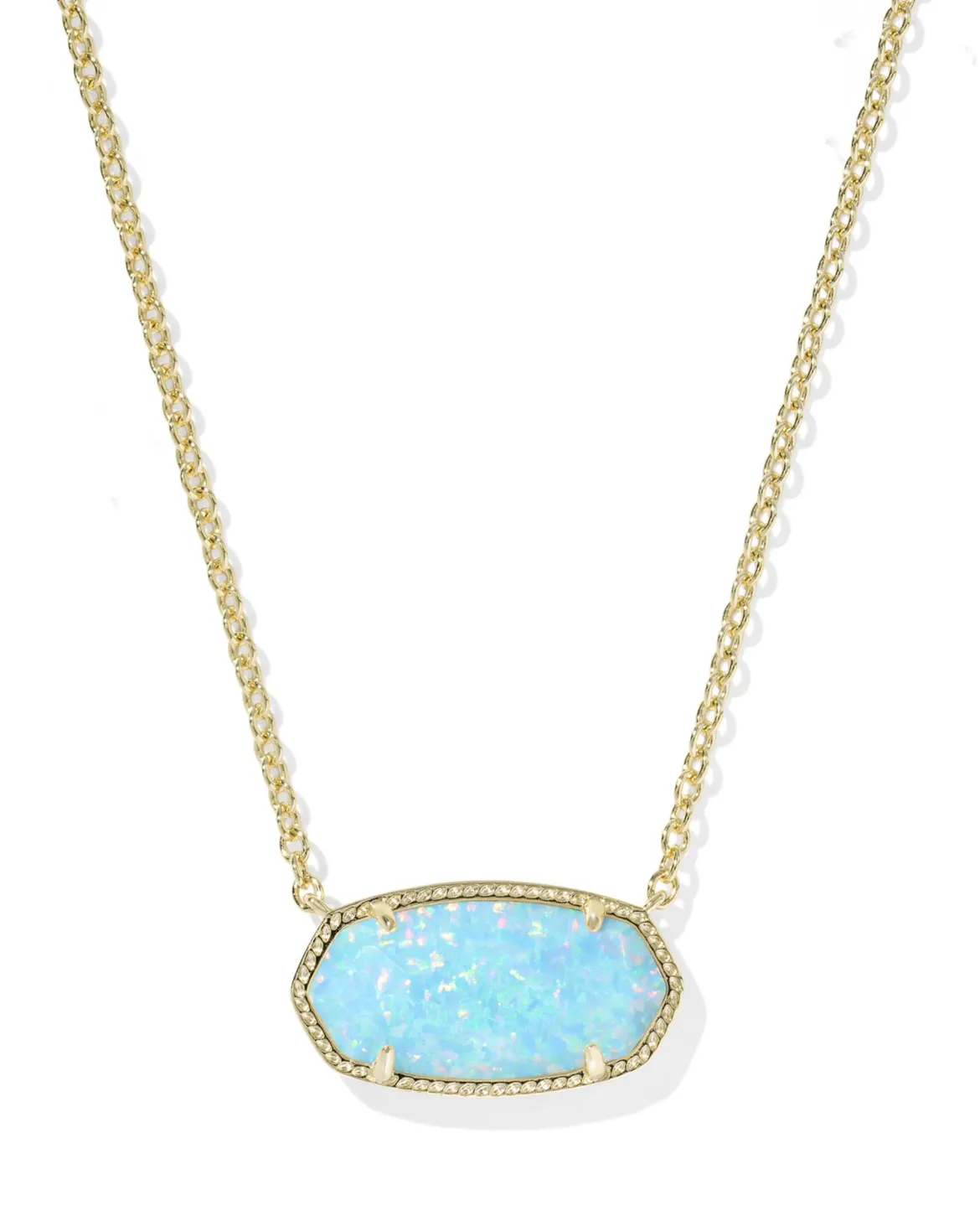Elisa Gold Statement Short Pendant Necklace