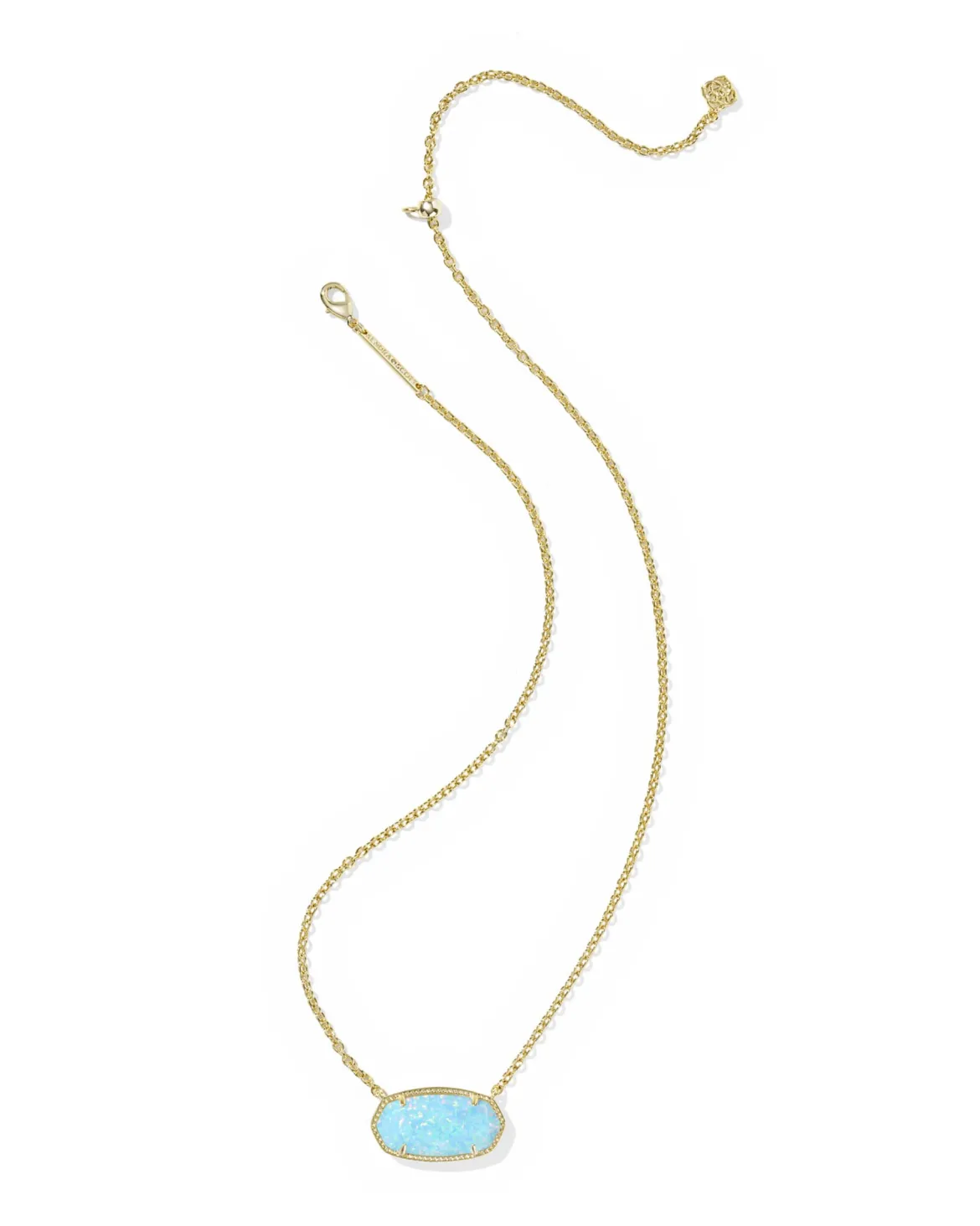 Elisa Gold Statement Short Pendant Necklace