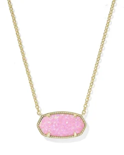 Elisa Gold Statement Short Pendant Necklace