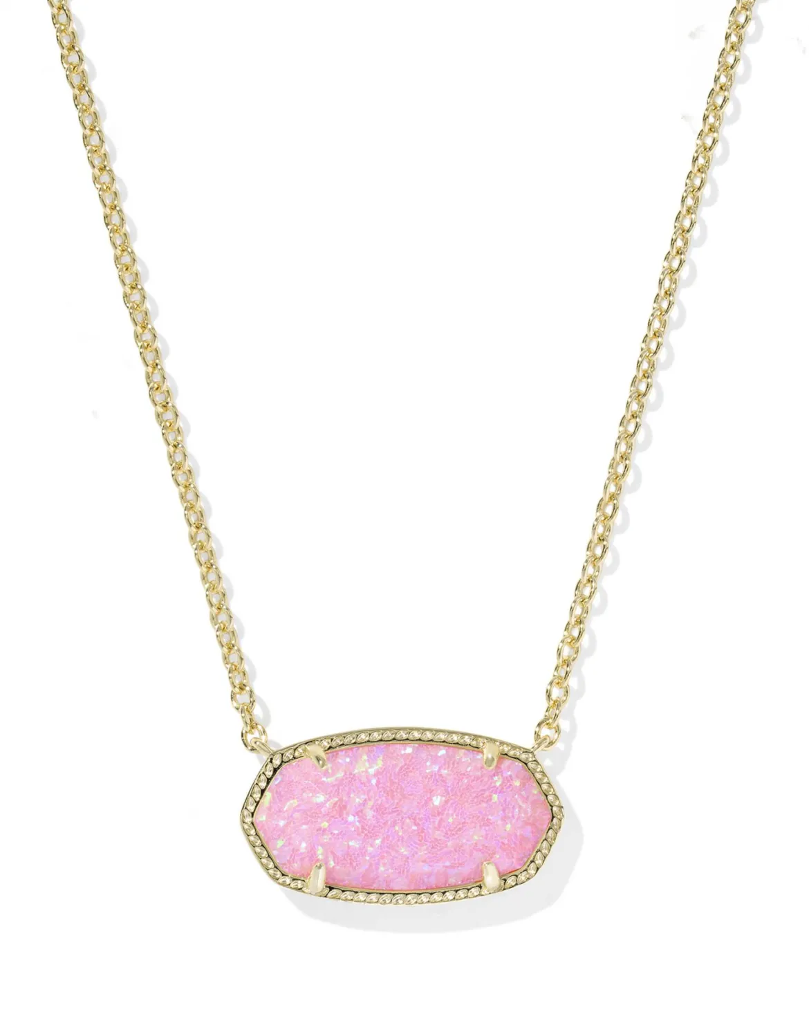 Elisa Gold Statement Short Pendant Necklace