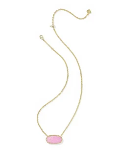Elisa Gold Statement Short Pendant Necklace