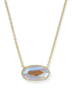 Elisa Gold Statement Short Pendant Necklace