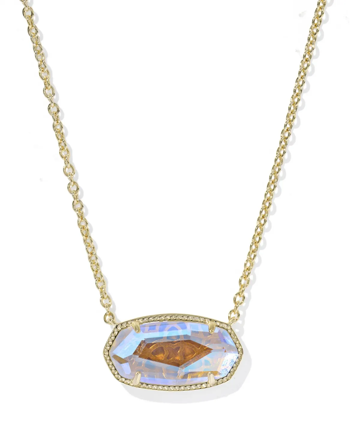 Elisa Gold Statement Short Pendant Necklace