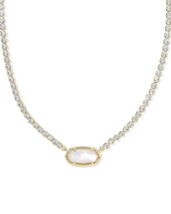 Elisa Gold Tennis Necklace