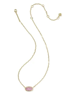 Elisa Luxe Gold Short Pendant Necklace