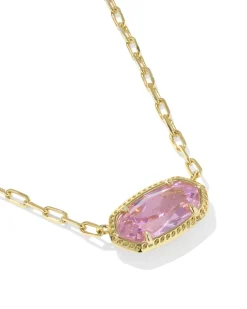 Elisa Luxe Gold Short Pendant Necklace