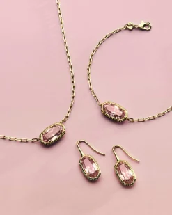 Elisa Luxe Gold Short Pendant Necklace