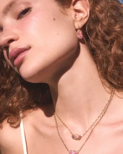 Elisa Luxe Gold Short Pendant Necklace