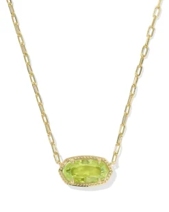 Elisa Luxe Gold Short Pendant Necklace