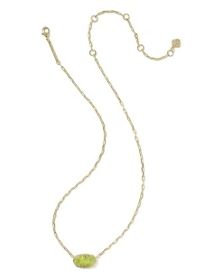 Elisa Luxe Gold Short Pendant Necklace