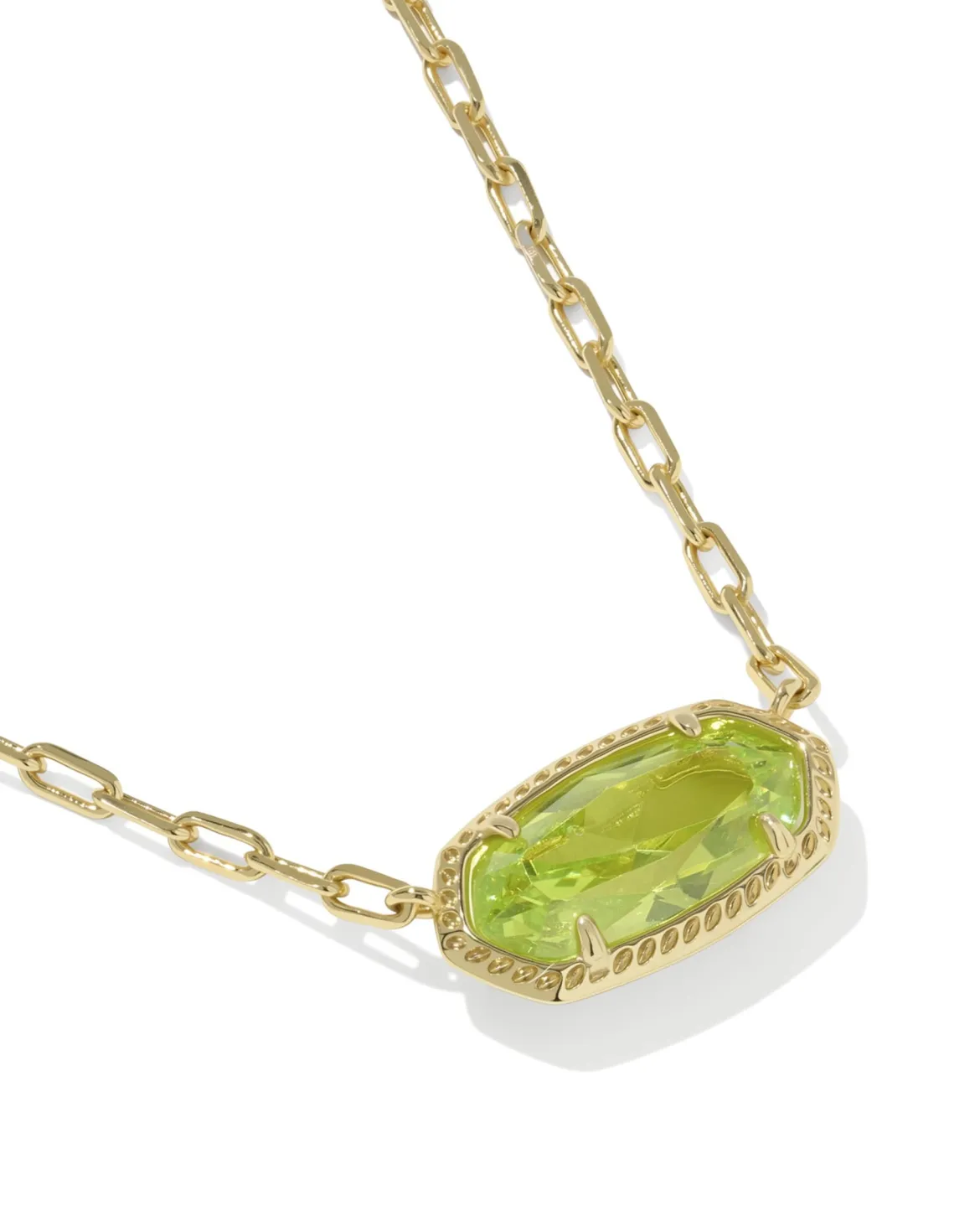 Elisa Luxe Gold Short Pendant Necklace