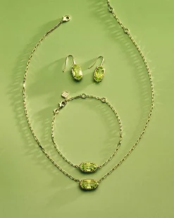Elisa Luxe Gold Short Pendant Necklace
