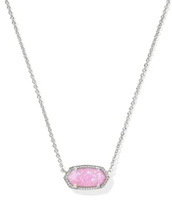 Elisa Silver Short Pendant Necklace