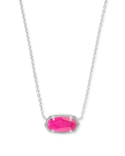 Elisa Silver Short Pendant Necklace
