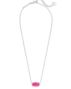 Elisa Silver Short Pendant Necklace
