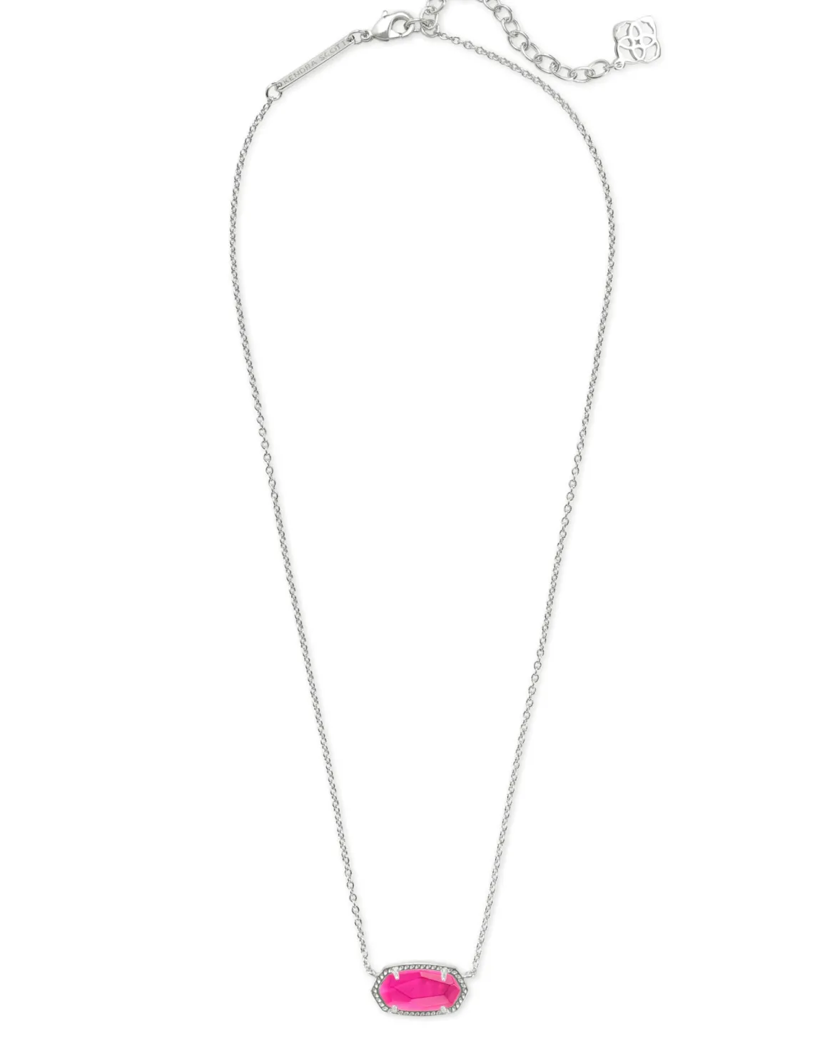Elisa Silver Short Pendant Necklace