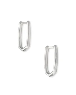 Ellen Huggie Earrings in Sterling Silver