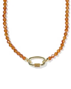 Emery Gold Beaded Strand Necklace