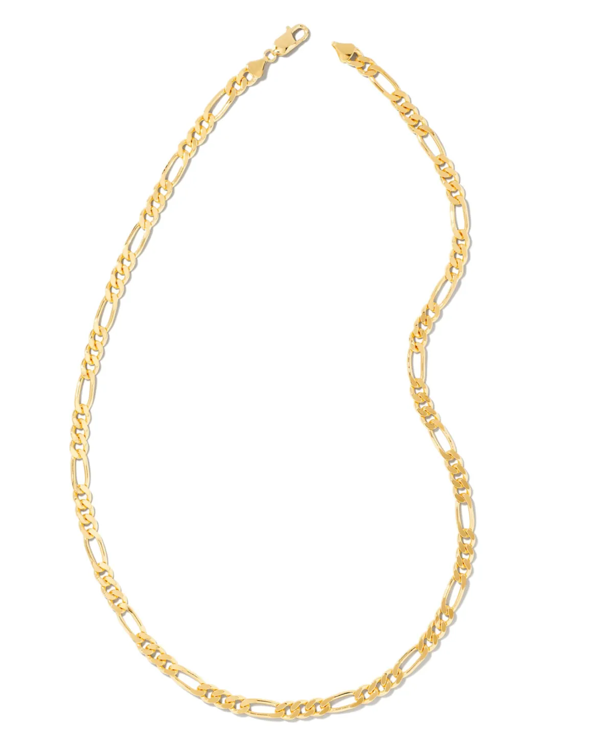 Figaro Chain Necklace in 18k Gold Vermeil
