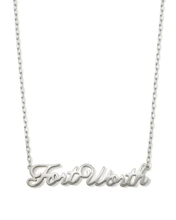 Fort Worth Pendant Necklace in Sterling Silver