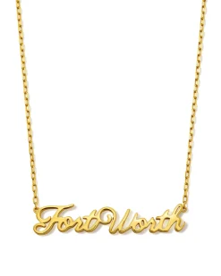 Fort Worth Pendant Necklace in 18k Gold Vermeil