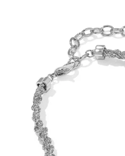 Gabriella Silver Braided Chain Bracelet