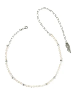 Gabriella Vintage Silver Pearl Strand Necklace